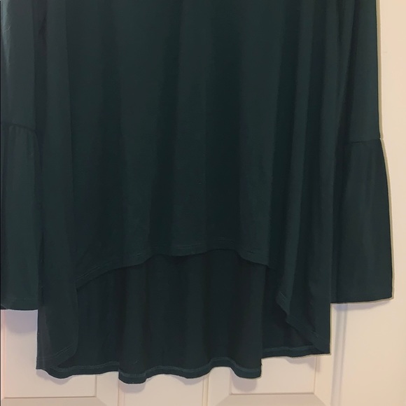 Hunter green ana bell sleeve tee - Picture 5 of 7